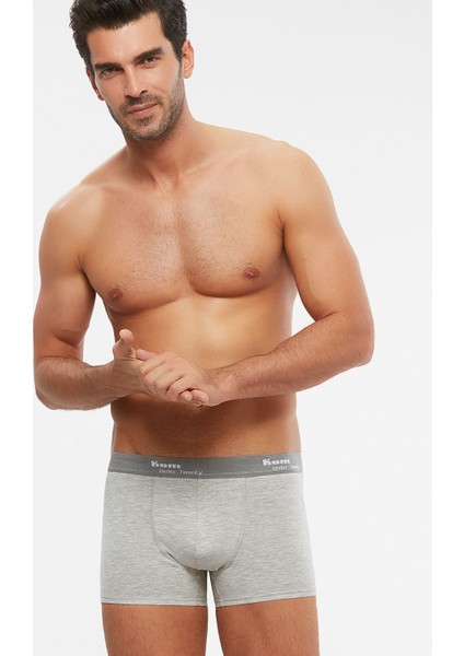 Erkek Penye Likra Compact Tight Boxer 2'li