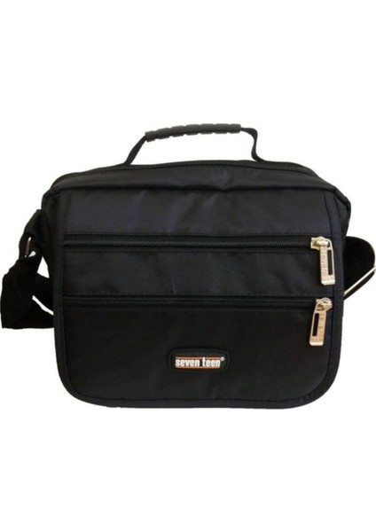 2247 Çok Gözlü Erkek El Ve Omuz Askılı Çanta Siyah