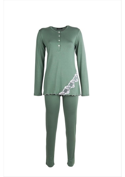 Kadın Pijama Takımı 59522 Çağla Yeşili