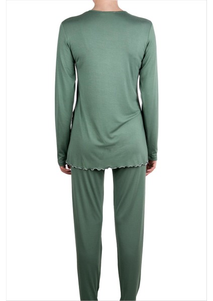 Kadın Pijama Takımı 59522 Çağla Yeşili