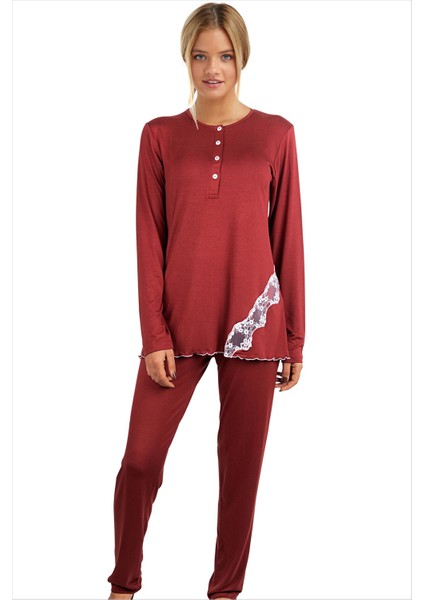 Kadın Pijama Takımı 59522 Kiremit
