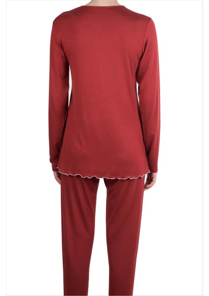 Kadın Pijama Takımı 59522 Kiremit