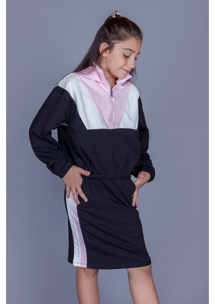 Kız Çocuk Garnili Etekli Takım