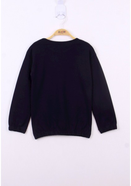 Kız Çocuk Weekend Baskılı Sweatshirt