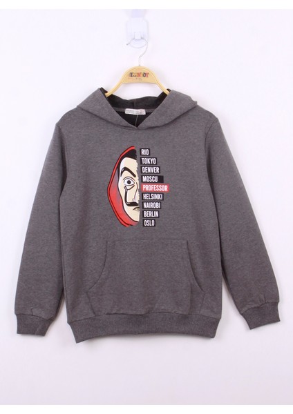 Erkek Çocuk La Casa Baskılı Sweatshirt