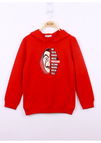 Erkek Çocuk La Casa Baskılı Sweatshirt