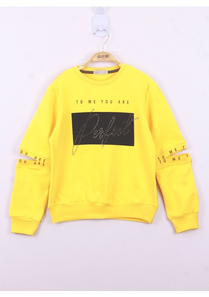 Kız Çocuk Perfect Taş Işlemeli Sweatshirt