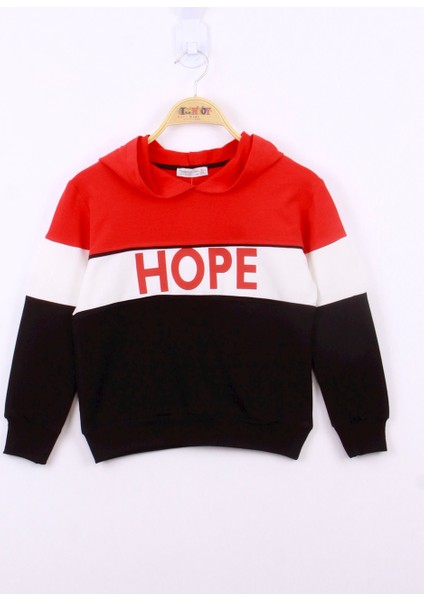 Kız Çocuk Hope Baskılı Garnili Sweatshirt