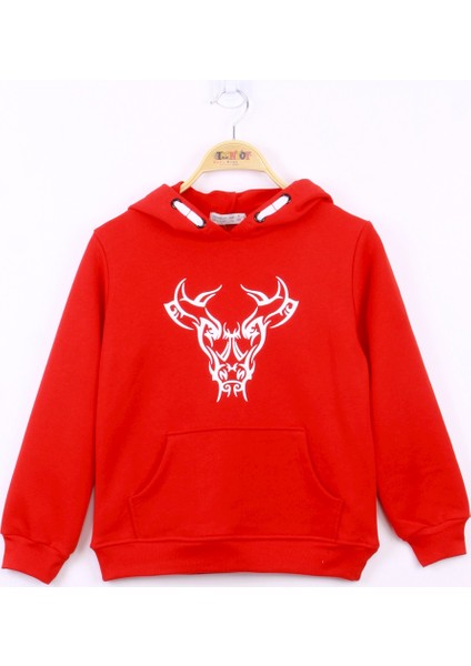 Erkek Çocuk Boğa Baskılı Sweatshirt