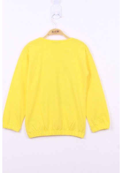 Kız Çocuk Weekend Baskılı Sweatshirt