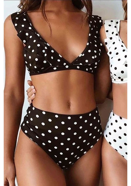 Puantiyeli Bikini Takım Çok Renkli