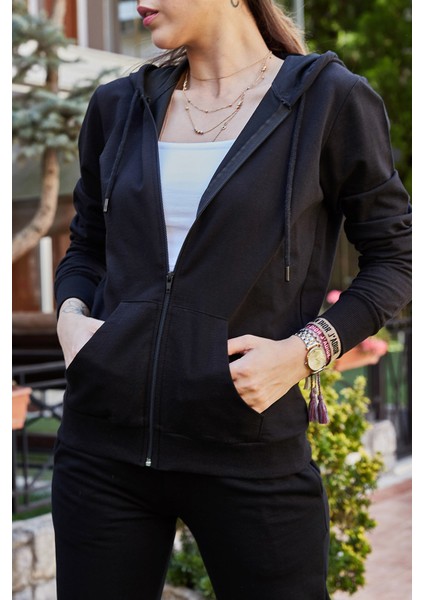 Fermuarlı Kapüşonlu Sweat 9YXK8-41471-02