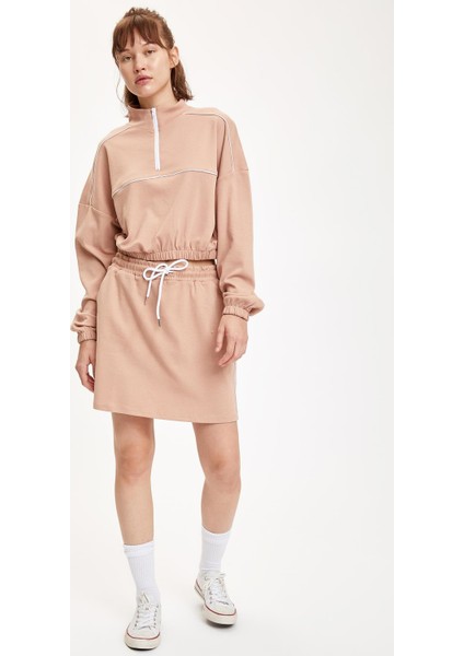 Bağcıklı Relax Fit Örme Etek T3286AZ20AU