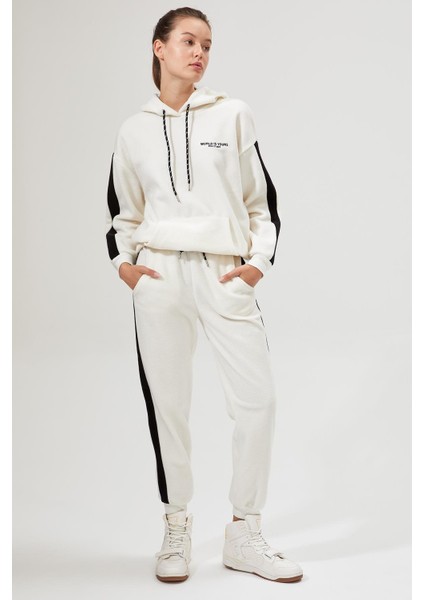 Şerit Detaylı Relax Fit Jogger Polar Eşofman Altı S6235AZ20AU