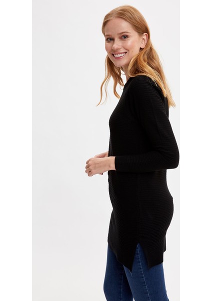 Basic Relax Fit Uzun Kollu Triko Kazak L6333AZ20WN