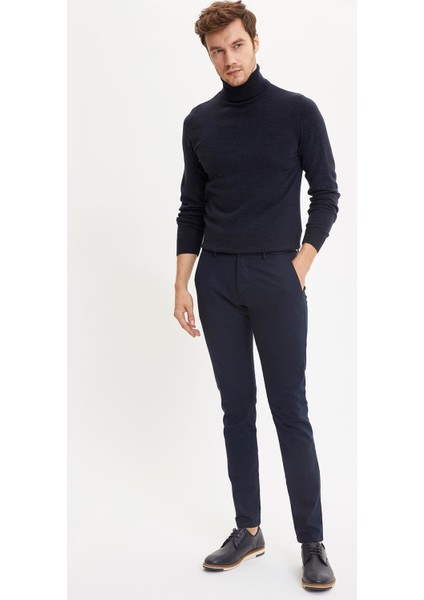 Slim Fit Balıkçı Yaka Triko Kazak R1124AZ20WN