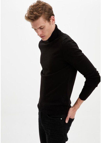 Slim Fit Balıkçı Yaka Triko Kazak R1124AZ20WN fiyatları