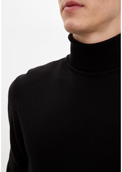 Slim Fit Balıkçı Yaka Triko Kazak R1124AZ20WN fırsatları
