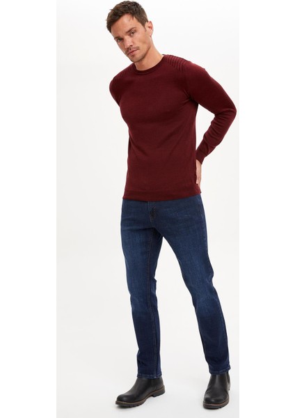 Bisiklet Yaka Slim Fit Triko Kazak R2565AZ20AU