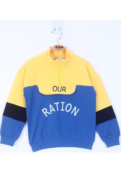 Erkek Çocuk Ration Baskılı Sweatshirt