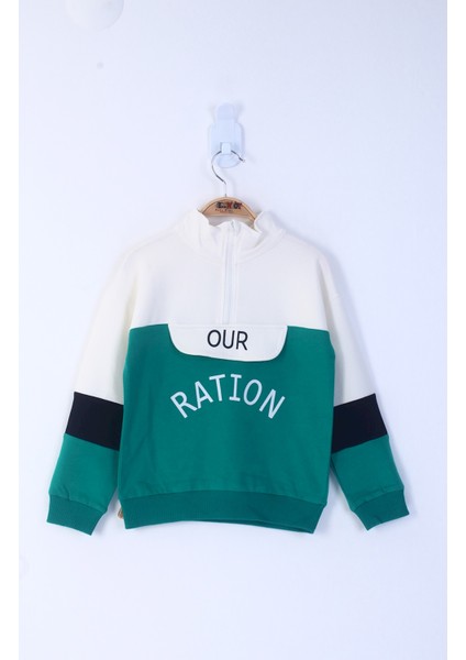 Erkek Çocuk Ration Baskılı Sweatshirt