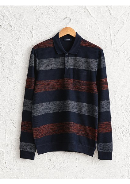 Erkek Polo Yaka Sweatshirt