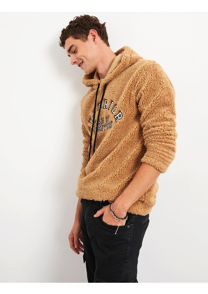 Erkek Kapüşon Yaka Sweatshirt
