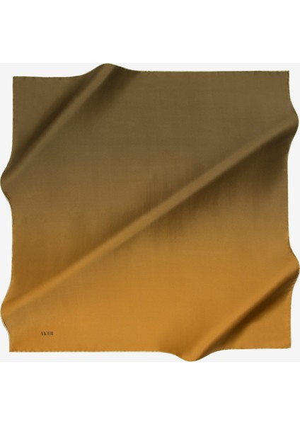 Tarçın Degrade İpek Tivil Eşarp / 90X90 / 7656713-961