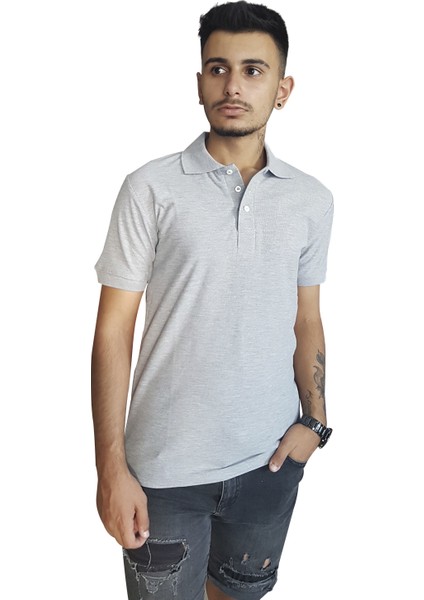 Polo Yaka T-Shirt Gri fiyatları