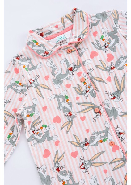 Gül Kurusu Kız Çocuk Pink Bugs 2'li Pijama Takımı