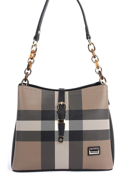 Silver Polo Kadın Omuz Çantası Kahve - Siyah NV974