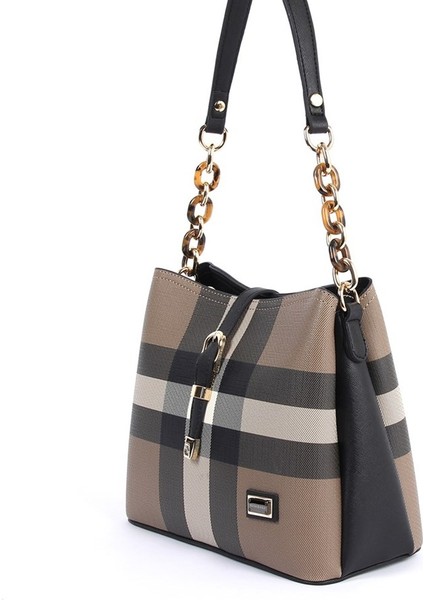 Silver Polo Kadın Omuz Çantası Kahve - Siyah NV974 fiyatları