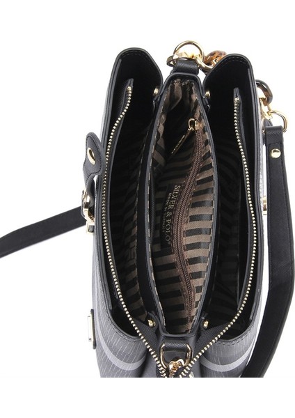 Silver Polo Kadın Omuz Çantası Kahve - Siyah NV974 fırsatları