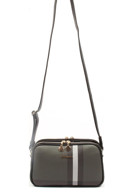 Silver Polo Kadın Çapraz Çanta Siyah - Siyah NV899