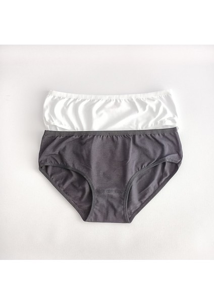 112 Kadın Likralı Yüksek Bel Bato Külot 2'li Paket