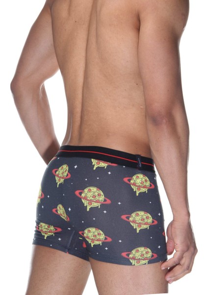 Lacivert Dijital Baskı DesenliErkek Boxer