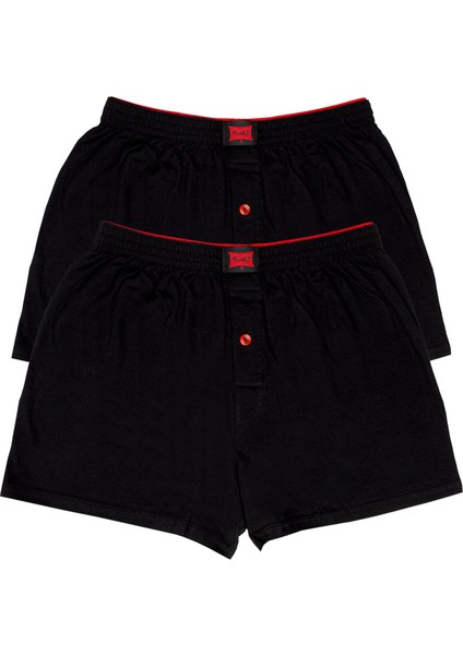 Erkek Penye Düz Boxer Battal 2'li Paket XXXL