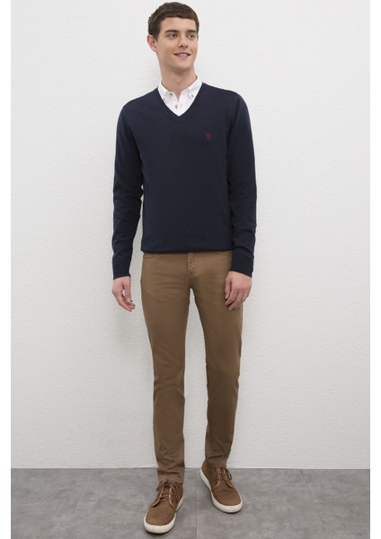 Erkek Lacivert Basic Triko Kazak 50224729-VR033