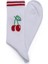2'li Kadın Hello Cherry Bomb Yazılı Çorap 8500-B2 4
