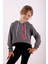 Kız Çocuk Yazı Baskılı Sweatshirt 1