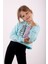 Kız Çocuk Yazı Baskılı Sweatshirt 1