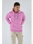 Erkek Kapüşonlu Sweatshirt 20Y-5200365 Pembe 2