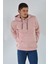 Erkek Kapüşonlu Sweatshirt 20Y-5200368 Gül Kurusu 3