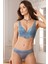 4737 Mavi Rome Balenli Soft Push Up Sütyen Takımı 1