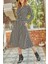 Xhan Kazayağı Desenli Kemerli Elbise 9YXK6-41914-02