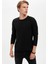 Uzun Kollu Slim Fit Basic Tişört R4690AZ20AU 1