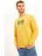 New York Baskılı Bisiklet Yaka Slim Fit Sweatshirt S1954AZ20WN 1