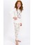 Kız Çocuk Uzun Kol Pijama Takımı Vanilya RP1939-2 2