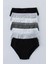 Çok Renkli Kız Çocuk Monochrome 7li Slip Külot 1