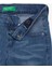 Kız Çocuk Pötikare Kemerli 3/4 Jean Pantolon 3